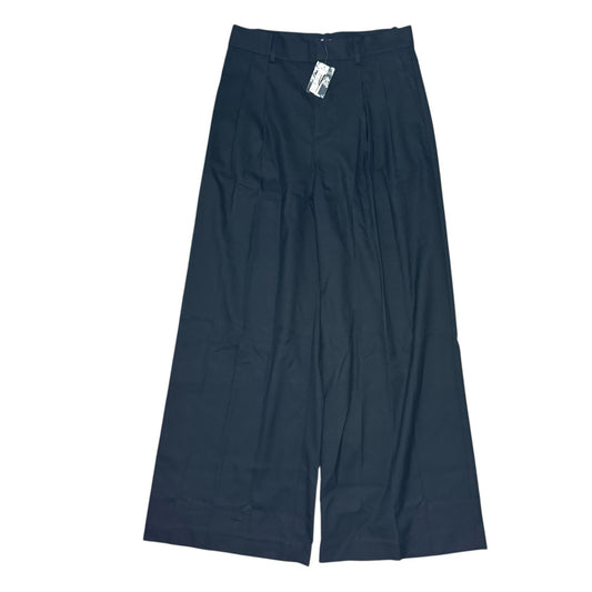 NWT Madewell The Harlow Superwide-Leg Trouser in Brushed Twill Black Size 0