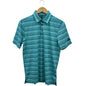 Adidas Men's Heather Snap Primegreen Golf Polo Shirt Size Small