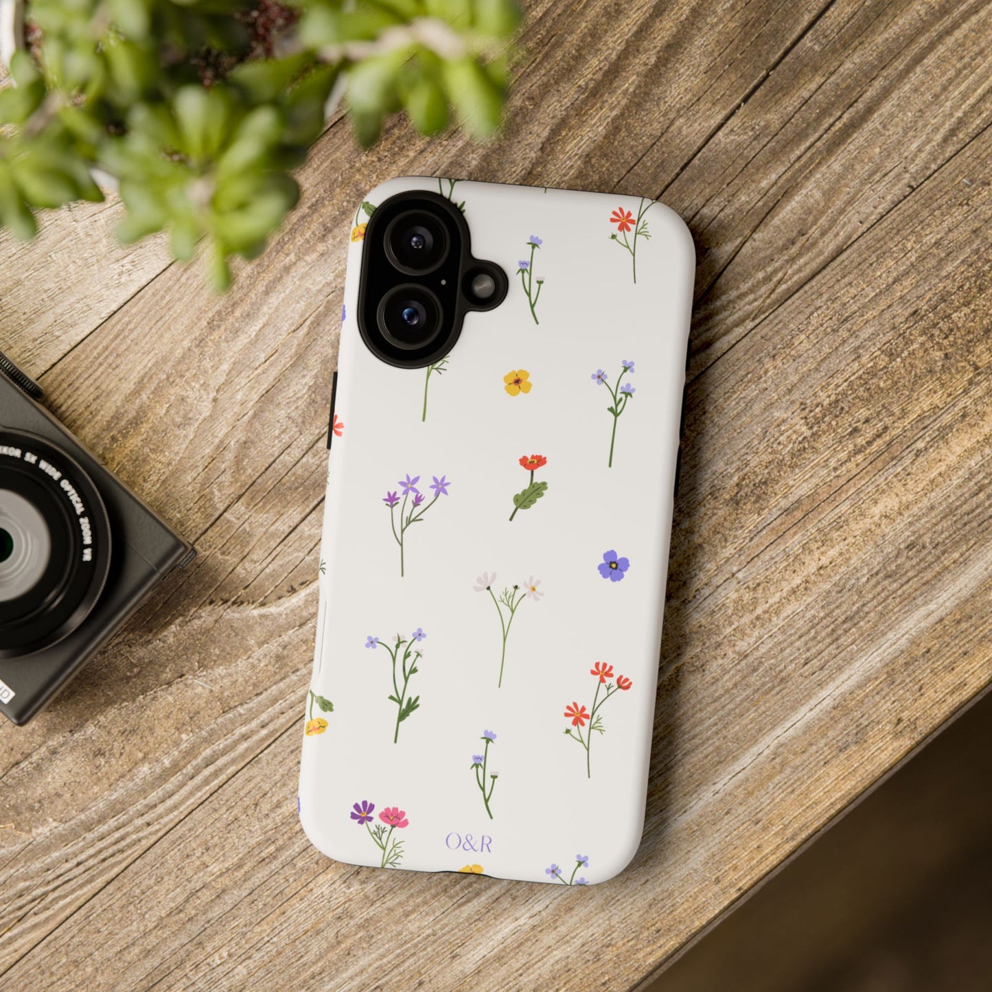 Wildflowers Floral Phone Case, Elegant Tough Case for iPhone, Flower Design, Gift for Her, Spring Accessory, Eco-Friendly Mobile Cover