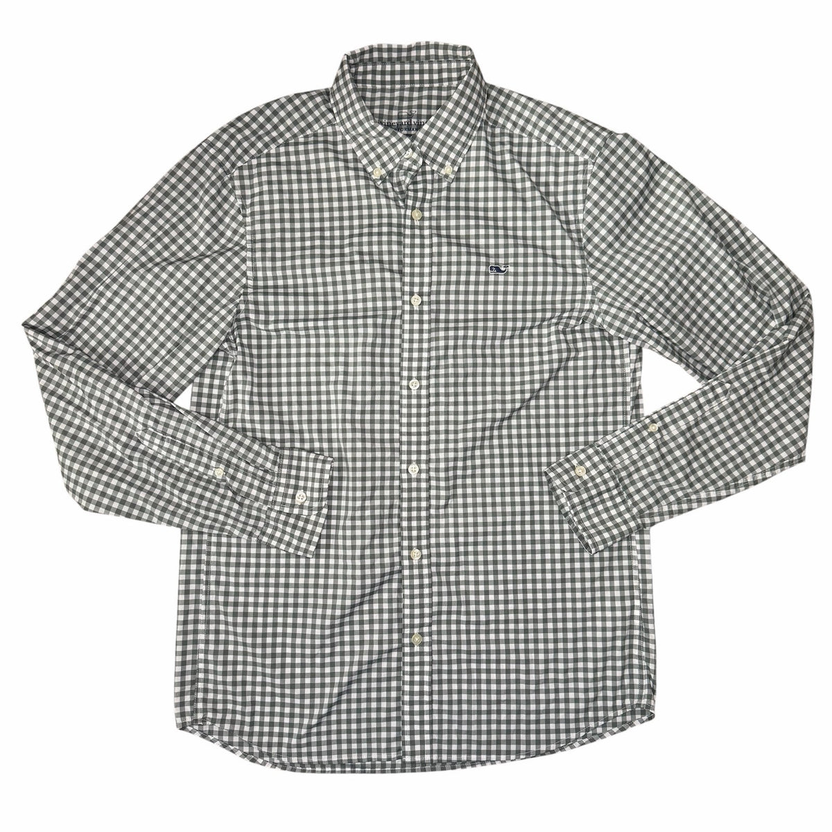 Vineyard Vines Performance Classic Fit Whale Shirt Button Up Size S