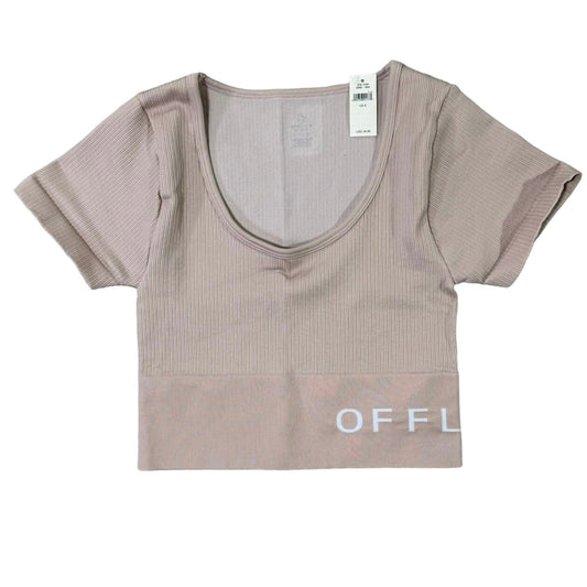 OFFLINE by Aerie Cropped Ribbed Seamless Tee Size S