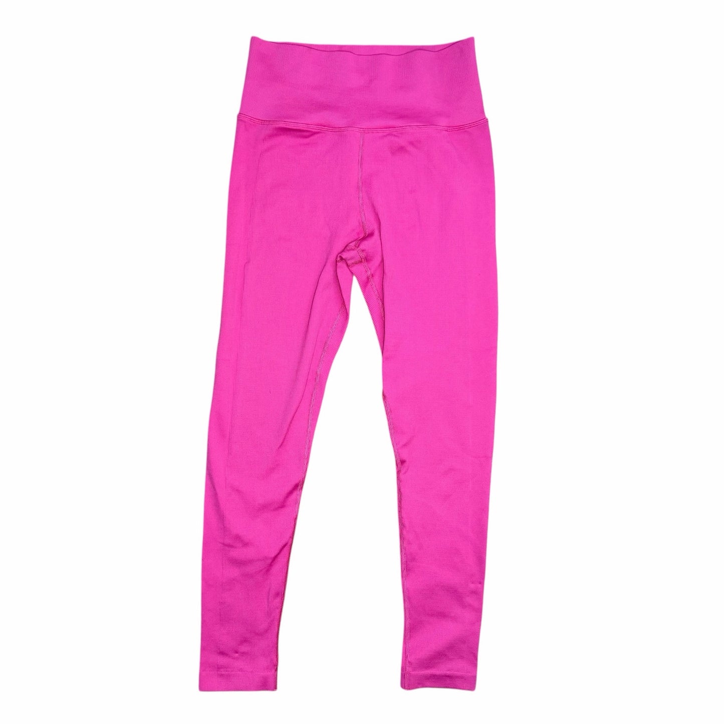 Athleta Aurora Ribbed Seamless High Rise Tight Leggings Hot Pink Size M