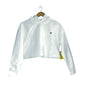 EleVen by Venus Williams Star Traveler Cropped Hoodie White Foiled Size XS