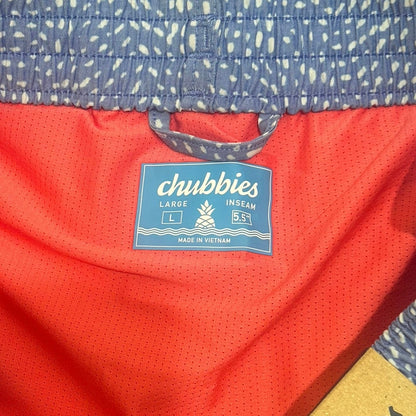 Chubbies The Sunset Whale Sharks 5.5” Lined Classic Swim Trunk Size L