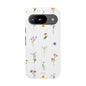 Wildflowers Floral Phone Case, Elegant Tough Case for iPhone, Flower Design, Gift for Her, Spring Accessory, Eco-Friendly Mobile Cover