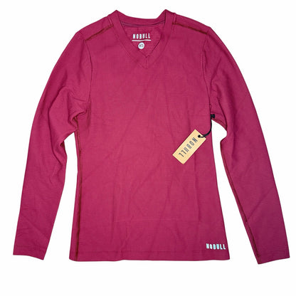 NOBULL Long Sleeve Waffle V-Neck Size XS