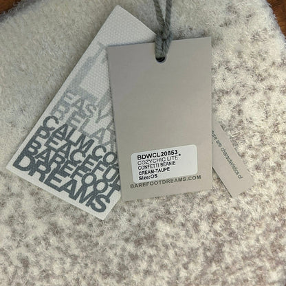 Barefoot Dreams CozyChic Lite Confetti Beanie Cream-Taupe OS