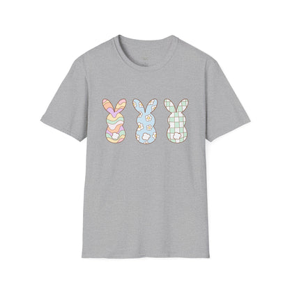 Groovy Bunny Easter Unisex T-Shirt, Hippie Rabbit Tee, Spring Bunny Shirt, Colorful Easter Outfit