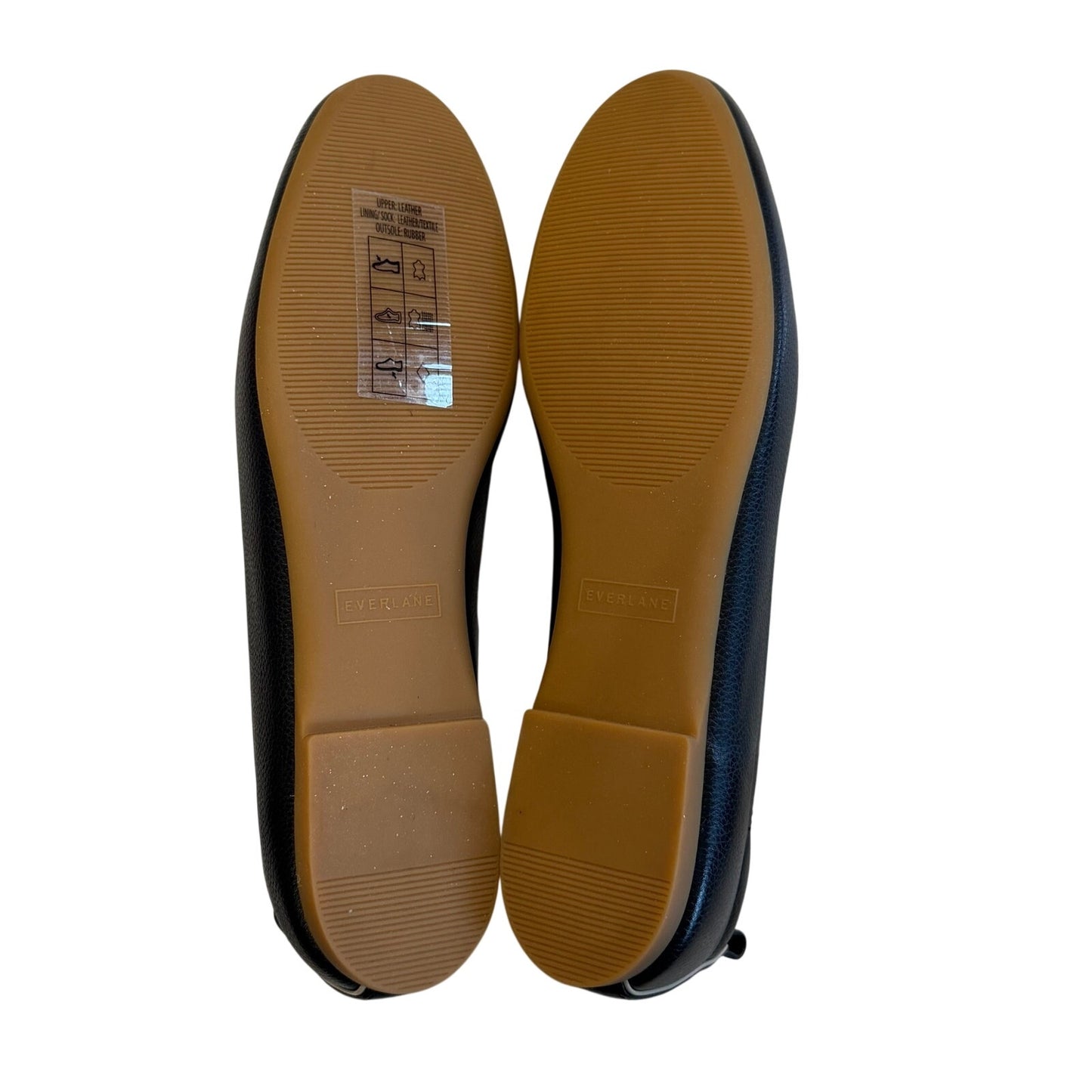 NIB Everlane The Day Glove Flats in Black Leather Size 7.5