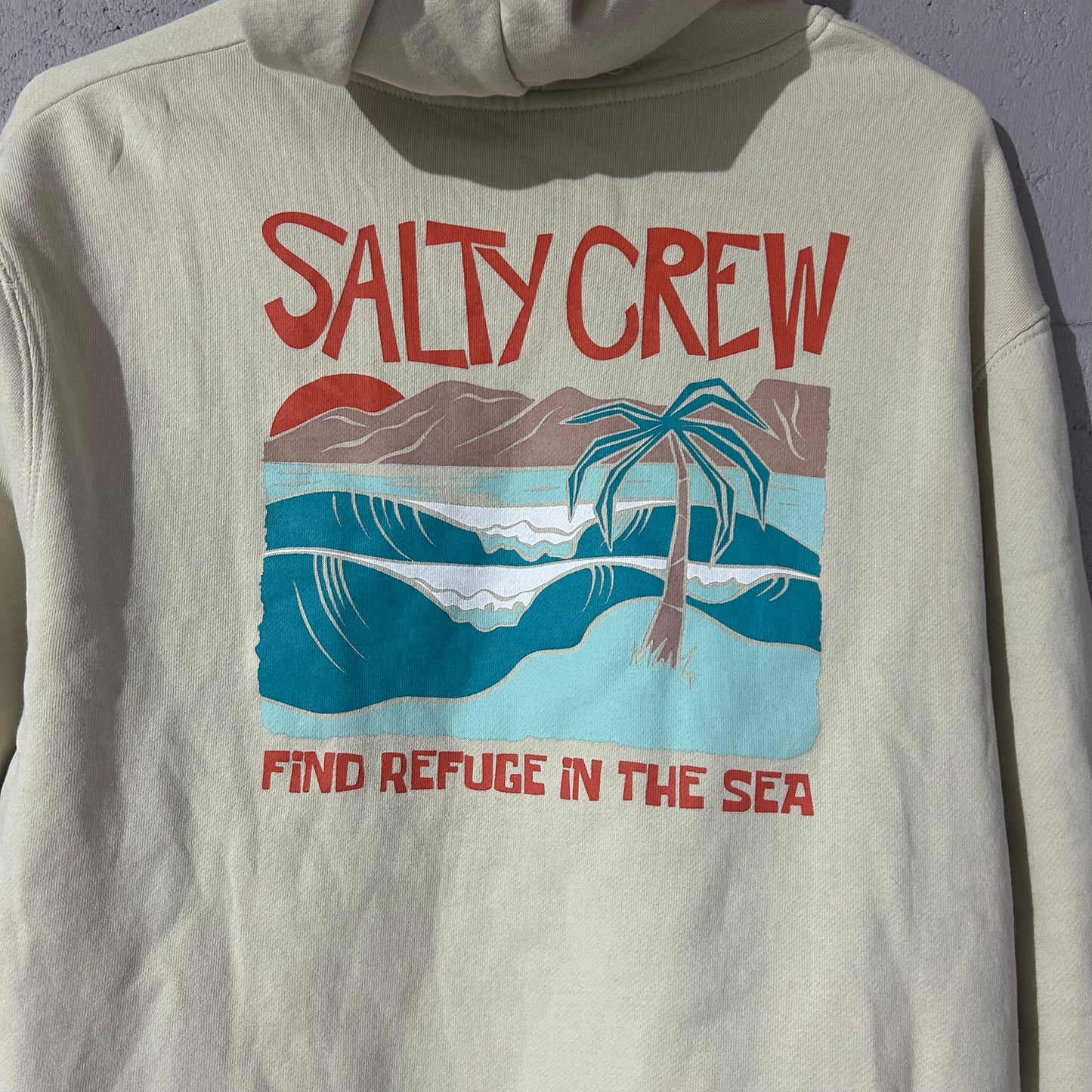 Salty Crew Postcard Hoodie Tan Size L