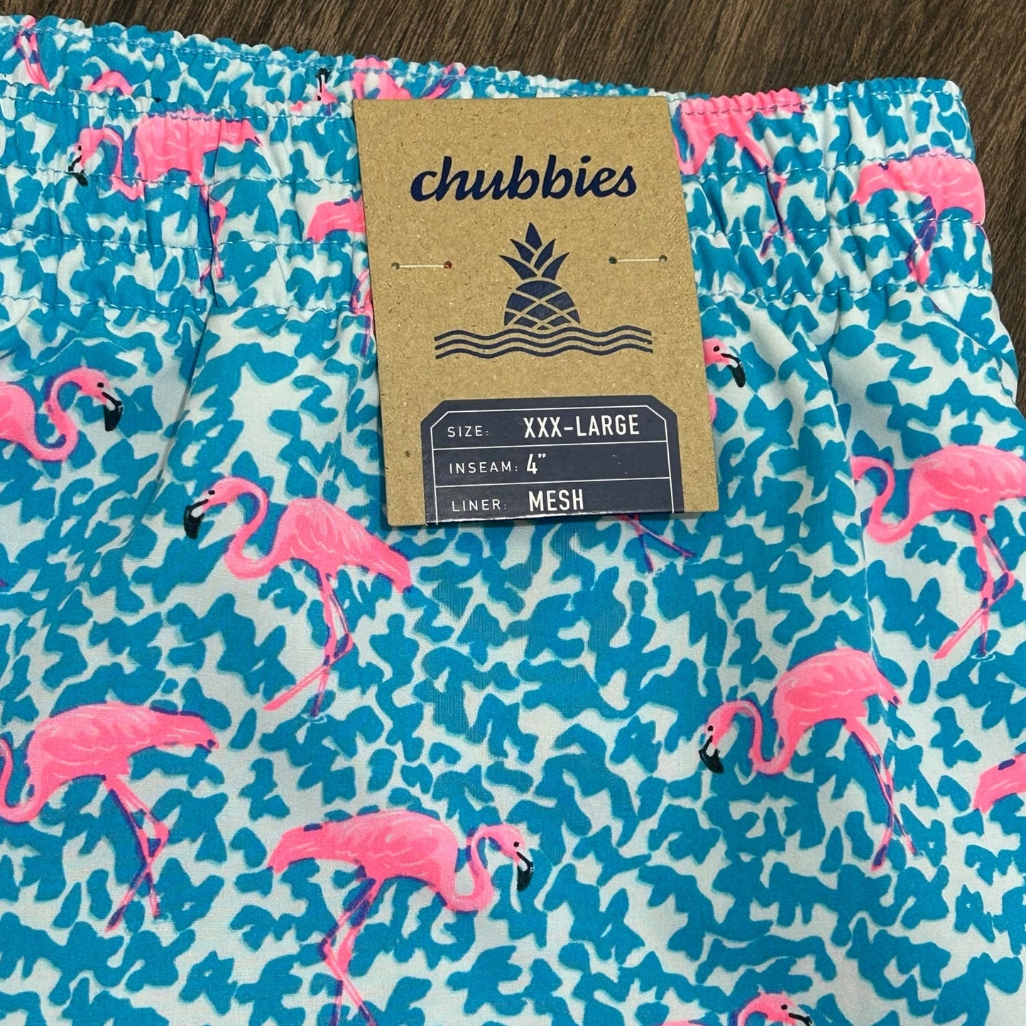 Chubbies The Domingos Are Flamingos 4” Classic Swim Trunk Size XXXL