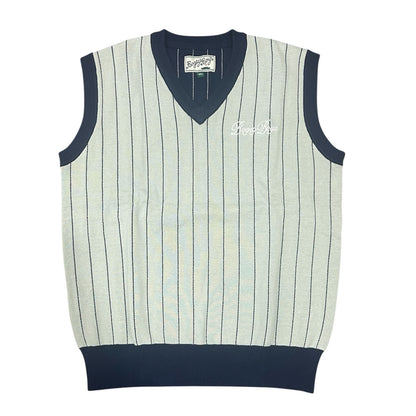Bogey Boys Macklemore Men's Pinstripe Vest in Grey Size M