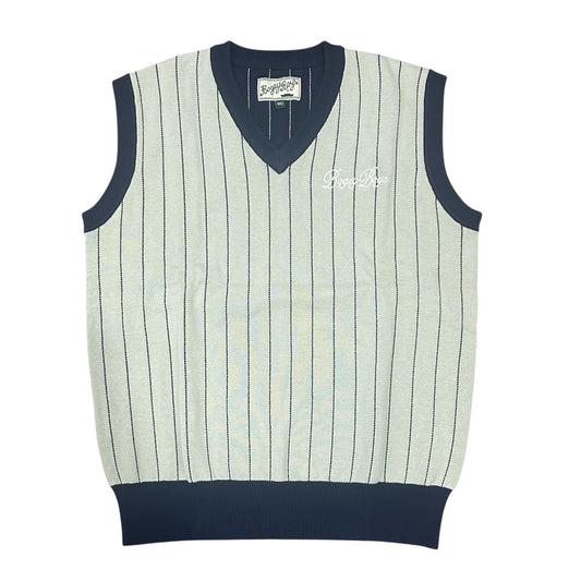 Bogey Boys Macklemore Men's Pinstripe Vest in Grey Size M