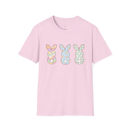 Groovy Bunny Easter Unisex T-Shirt, Hippie Rabbit Tee, Spring Bunny Shirt, Colorful Easter Outfit