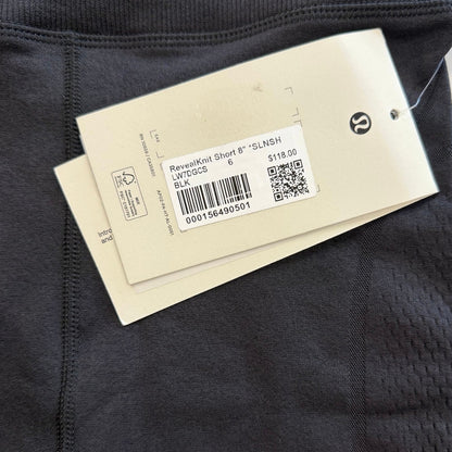 Lululemon RevealKnit High-Rise Short 8" SLNSH Collection Black Size 6