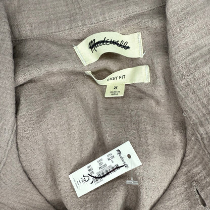 Madewell Easy Short-Sleeve Shirt in Woven Checkerboard Size S