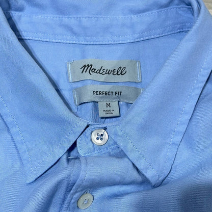 Madewell The Perfect Shirt in Softdrape Twill Peri Blue Size M