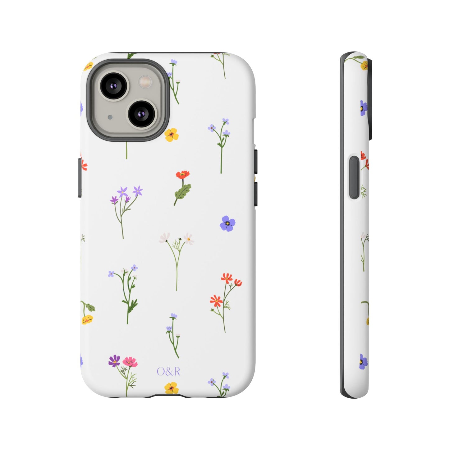 Wildflowers Floral Phone Case, Elegant Tough Case for iPhone, Flower Design, Gift for Her, Spring Accessory, Eco-Friendly Mobile Cover