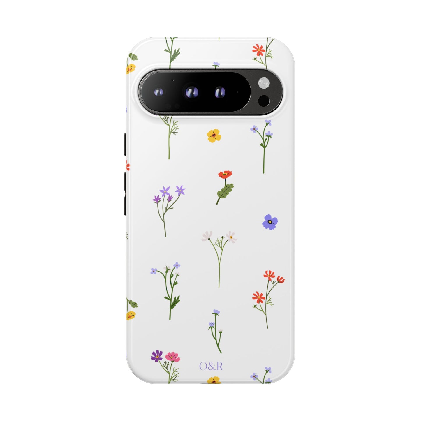 Wildflowers Floral Phone Case, Elegant Tough Case for iPhone, Flower Design, Gift for Her, Spring Accessory, Eco-Friendly Mobile Cover