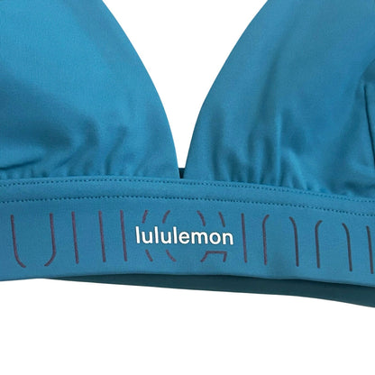 Lululemon License To Train Triangle Sports Bra A/B MRLN Marlin Blue Size 6