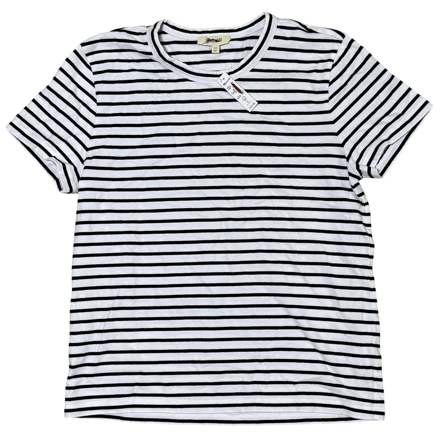 Madewell Cotton Perfect Striped Crewneck Tee Size XS