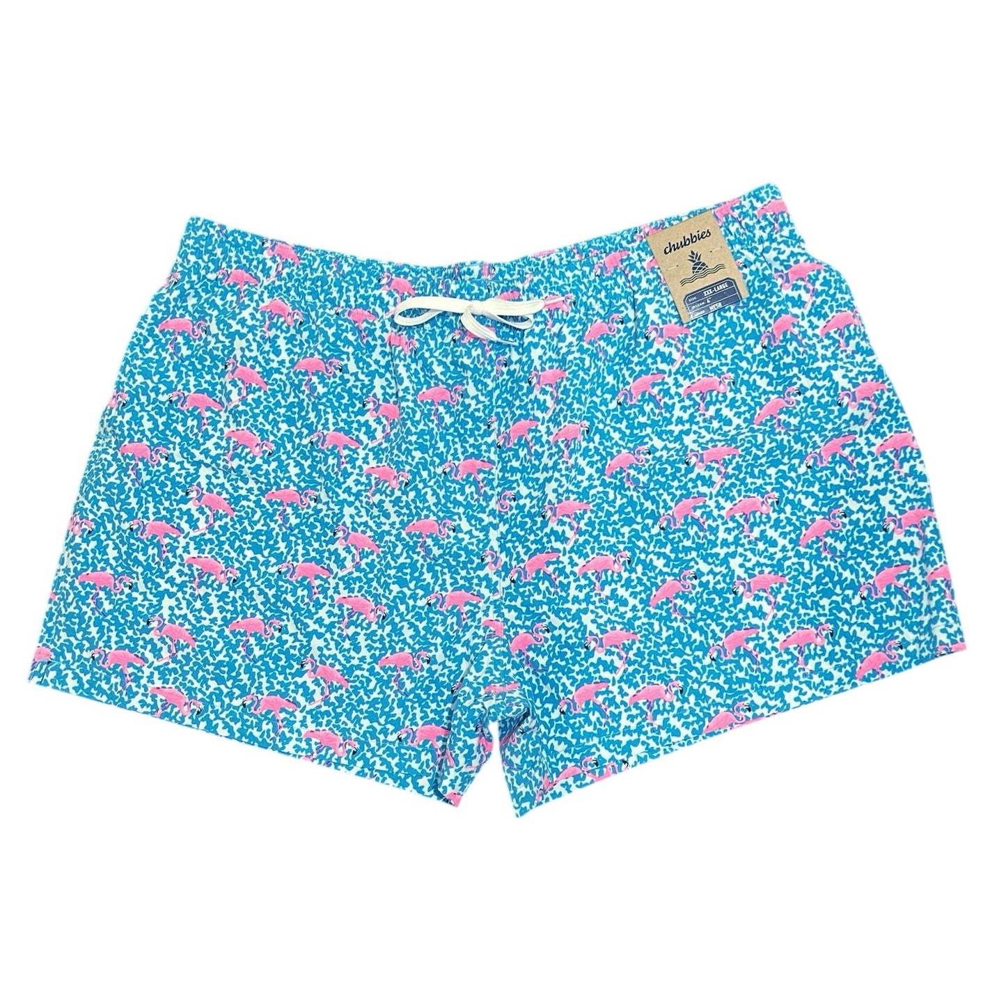 Chubbies The Domingos Are Flamingos 4” Classic Swim Trunk Size XXXL