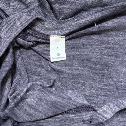 Lululemon Laced With Intent Long Sleeve in Heathered Black Grape Size 4