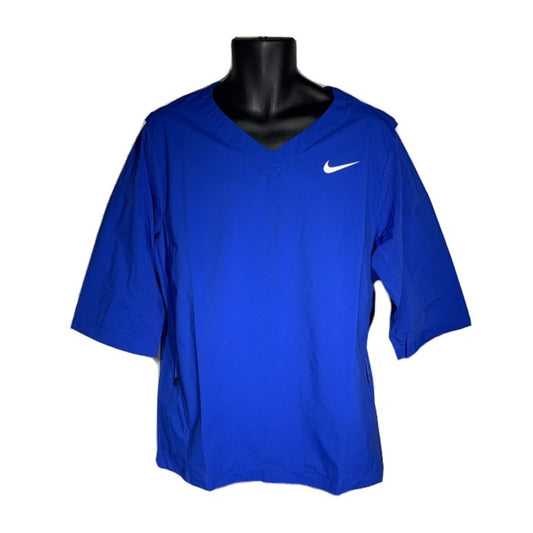 Nike 3/4 Sleeve Baseball Batting Cage Jacket Blue Size S