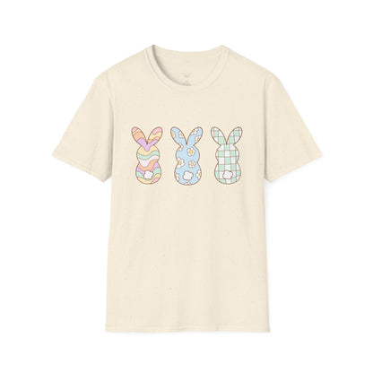 Groovy Bunny Easter Unisex T-Shirt, Hippie Rabbit Tee, Spring Bunny Shirt, Colorful Easter Outfit