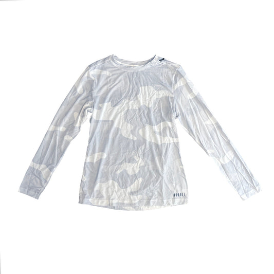 NOBULL White Camo Long Sleeve Shirt Size Small