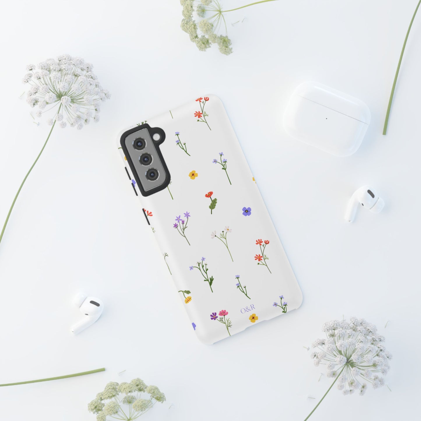 Wildflowers Floral Phone Case, Elegant Tough Case for iPhone, Flower Design, Gift for Her, Spring Accessory, Eco-Friendly Mobile Cover