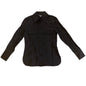 Madewell Western Shirt in Linen Blend True Black Size 00