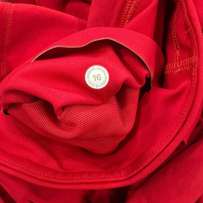 Lululemon Base Pace High-Rise Crop 23" in Dark Red Size 16