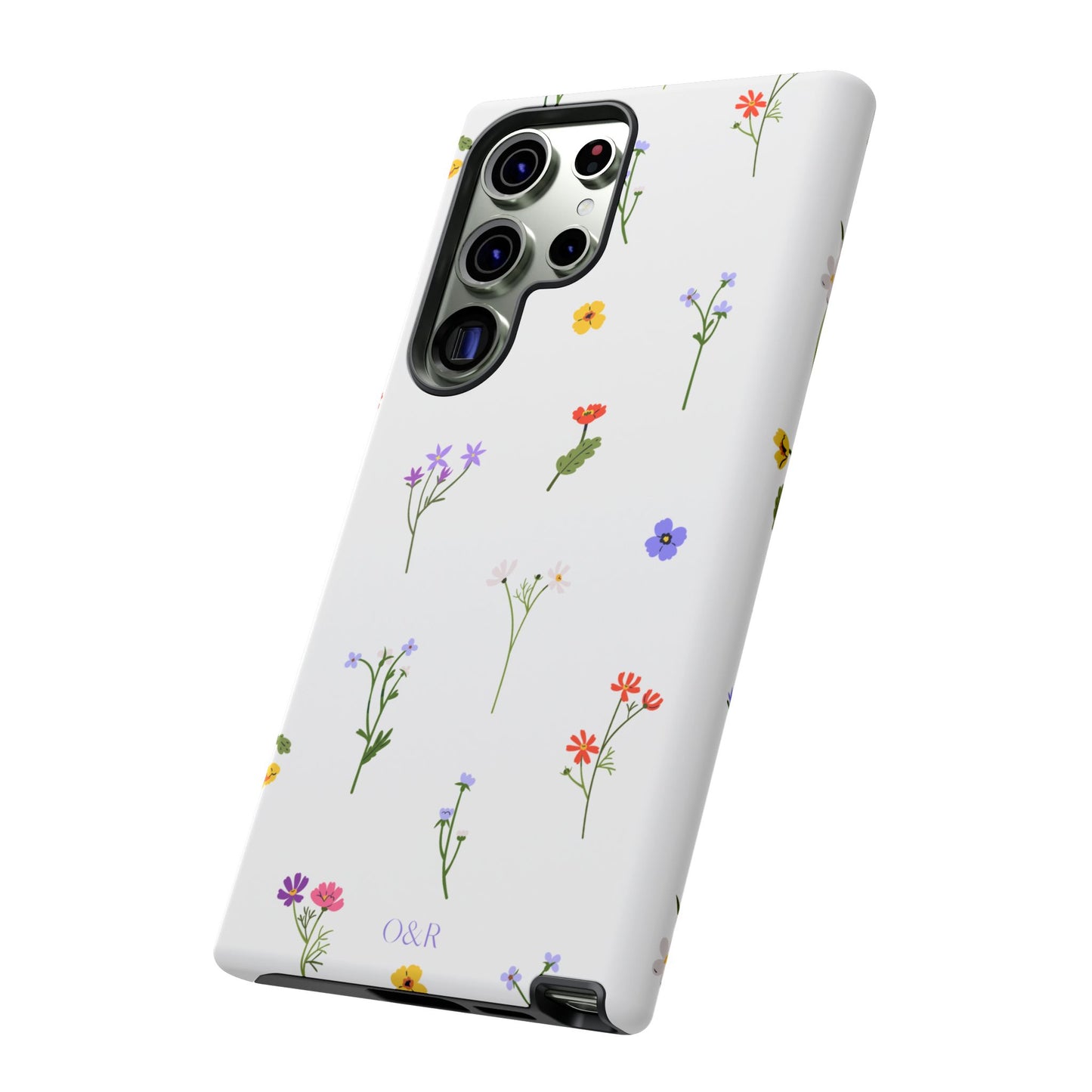 Wildflowers Floral Phone Case, Elegant Tough Case for iPhone, Flower Design, Gift for Her, Spring Accessory, Eco-Friendly Mobile Cover