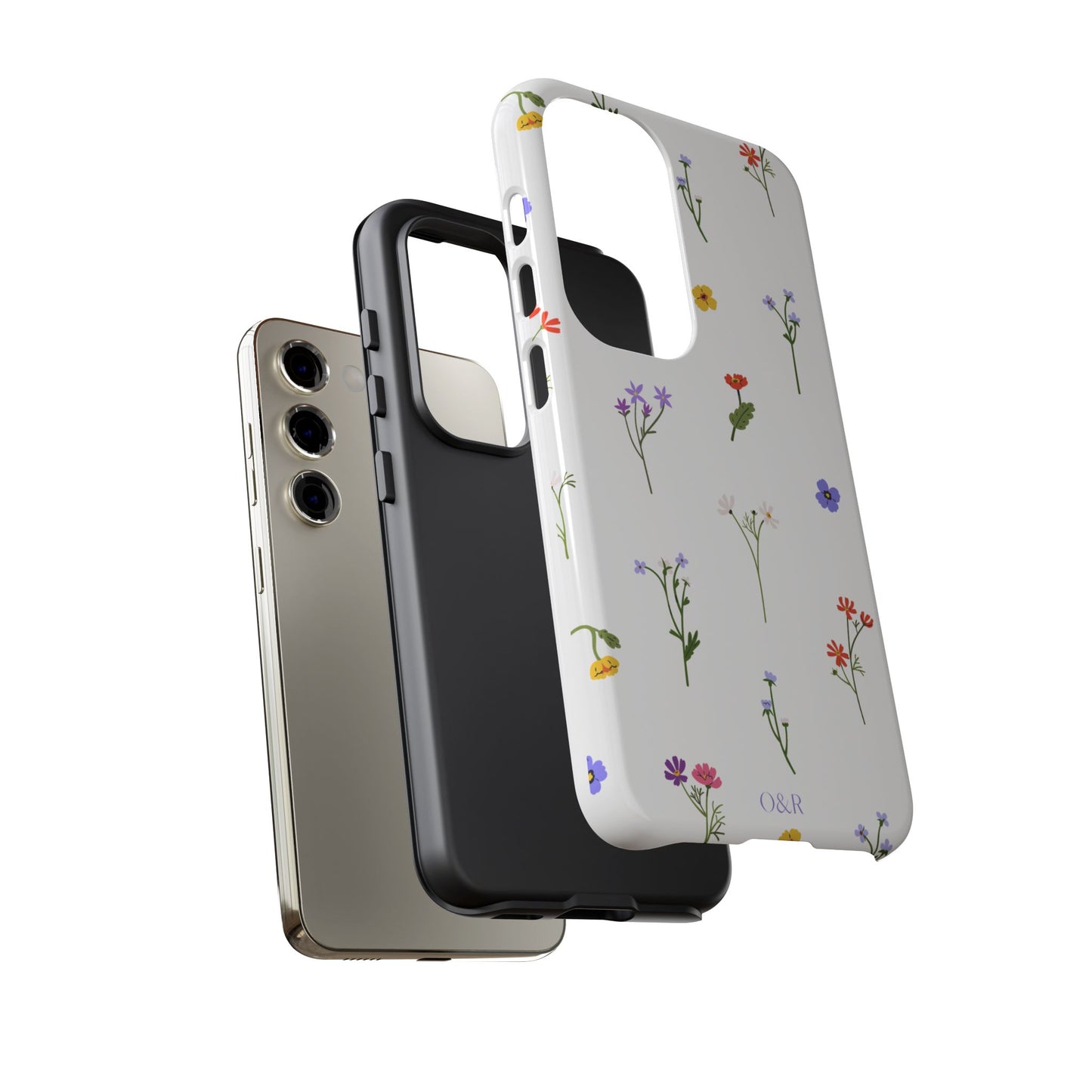 Wildflowers Floral Phone Case, Elegant Tough Case for iPhone, Flower Design, Gift for Her, Spring Accessory, Eco-Friendly Mobile Cover