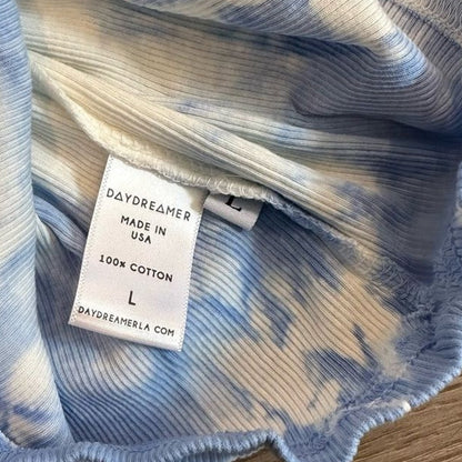 Daydreamer LA Eye Tank Blue Tie Dye Size L