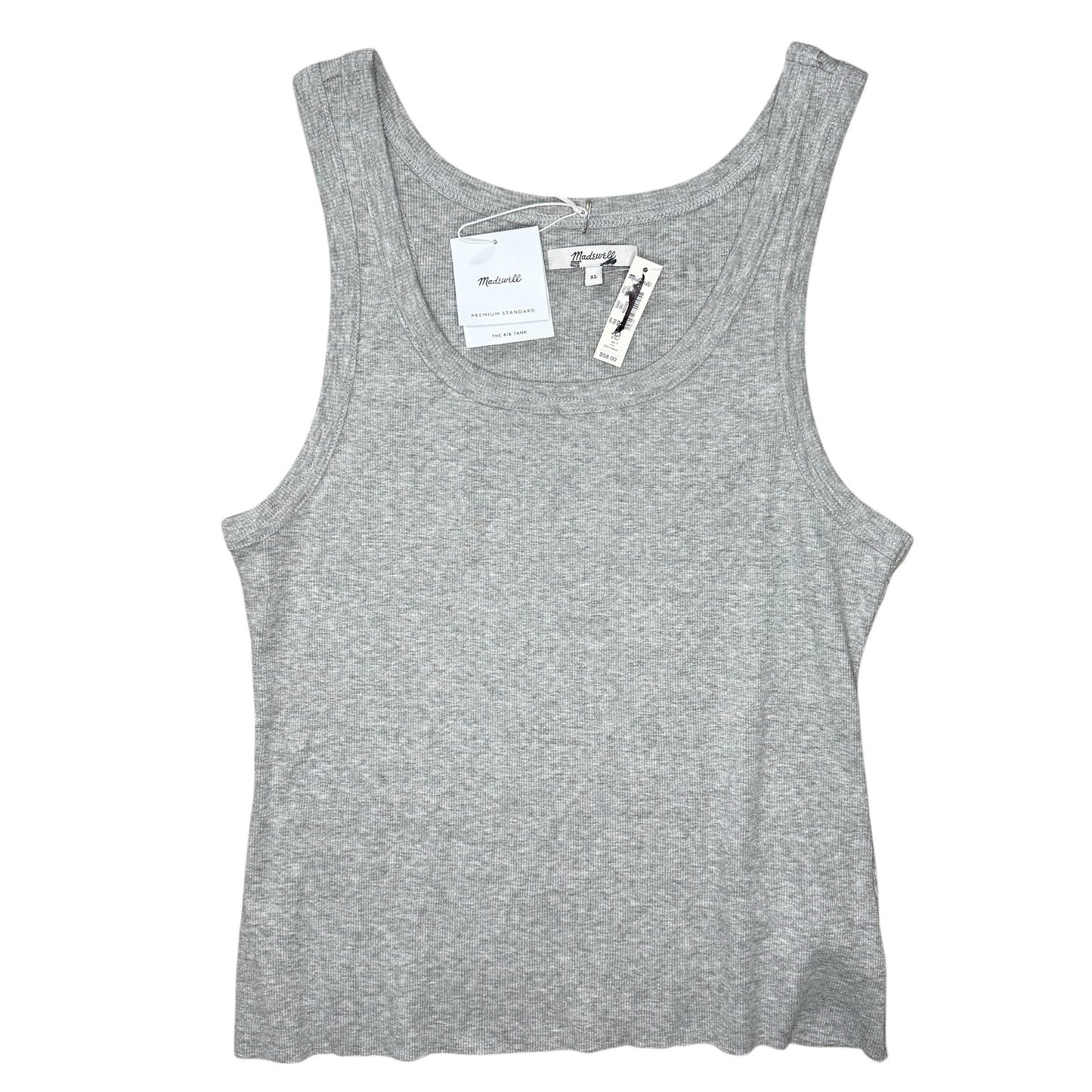 Madewell Premium Standard 02 The Essential Rib Tank Gray Size XL
