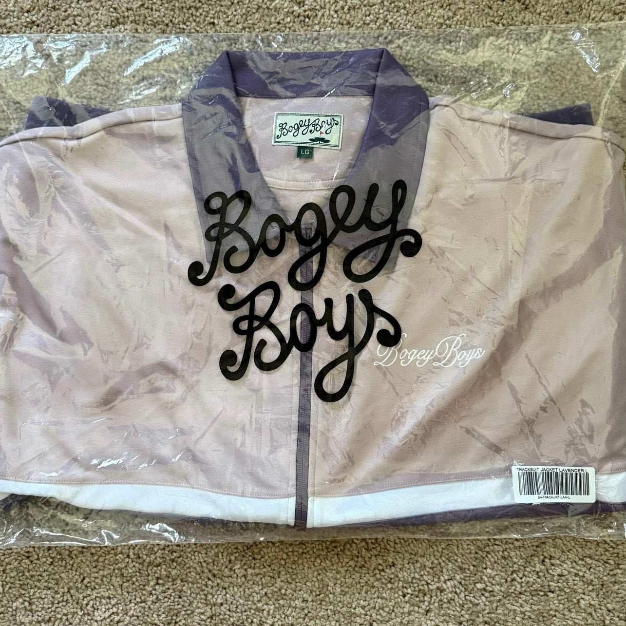 Bogey Boys Tracksuit Lavender Size L