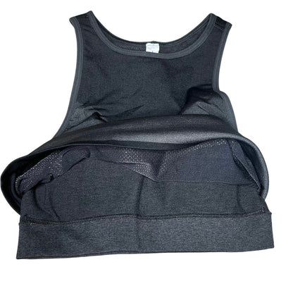 NWT Lululemon Seamless Mesh Shelf-Bra Training Tank Top Graphite Grey Size 2