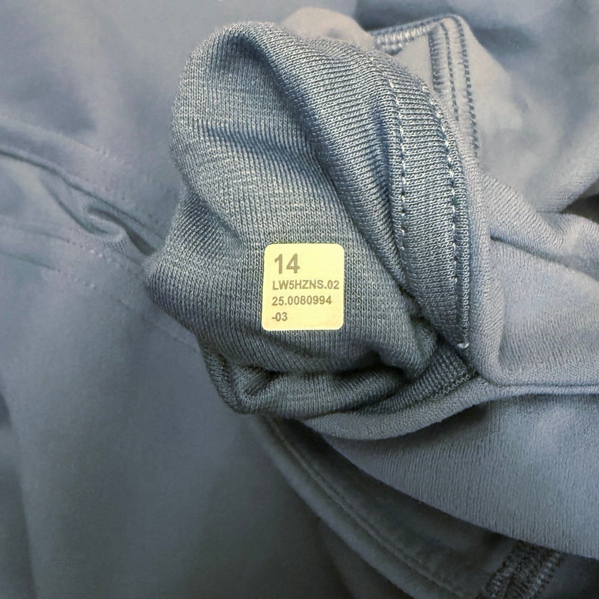 Lululemon Nulu High-Rise Mesh-Panel Tight 25" Washed Denim Blue Size 14