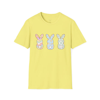 Groovy Bunny Easter Unisex T-Shirt, Hippie Rabbit Tee, Spring Bunny Shirt, Colorful Easter Outfit