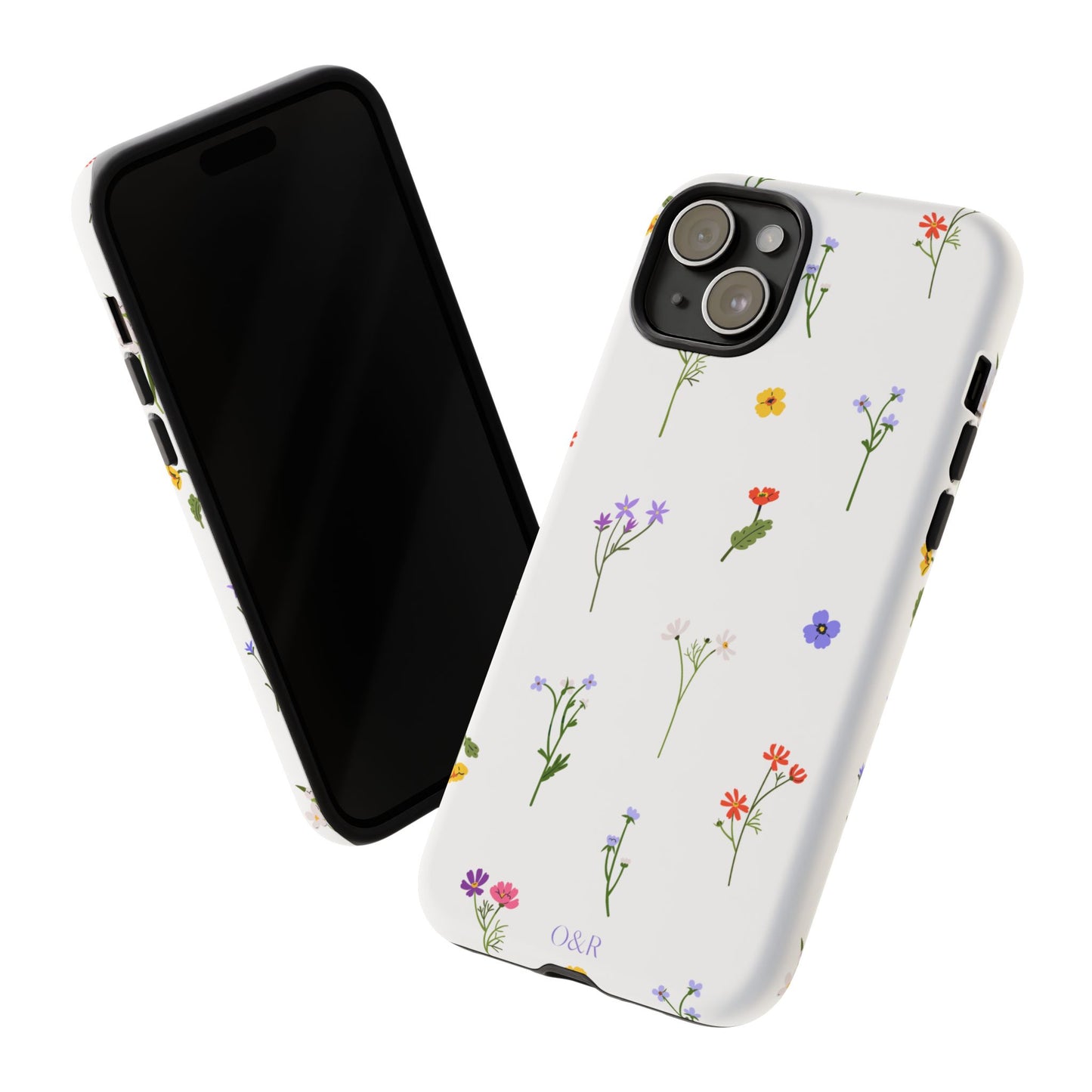 Wildflowers Floral Phone Case, Elegant Tough Case for iPhone, Flower Design, Gift for Her, Spring Accessory, Eco-Friendly Mobile Cover