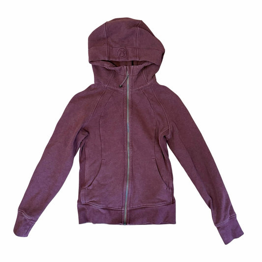 Lululemon Scuba Full Zip Hoodie Size 6 Purple
