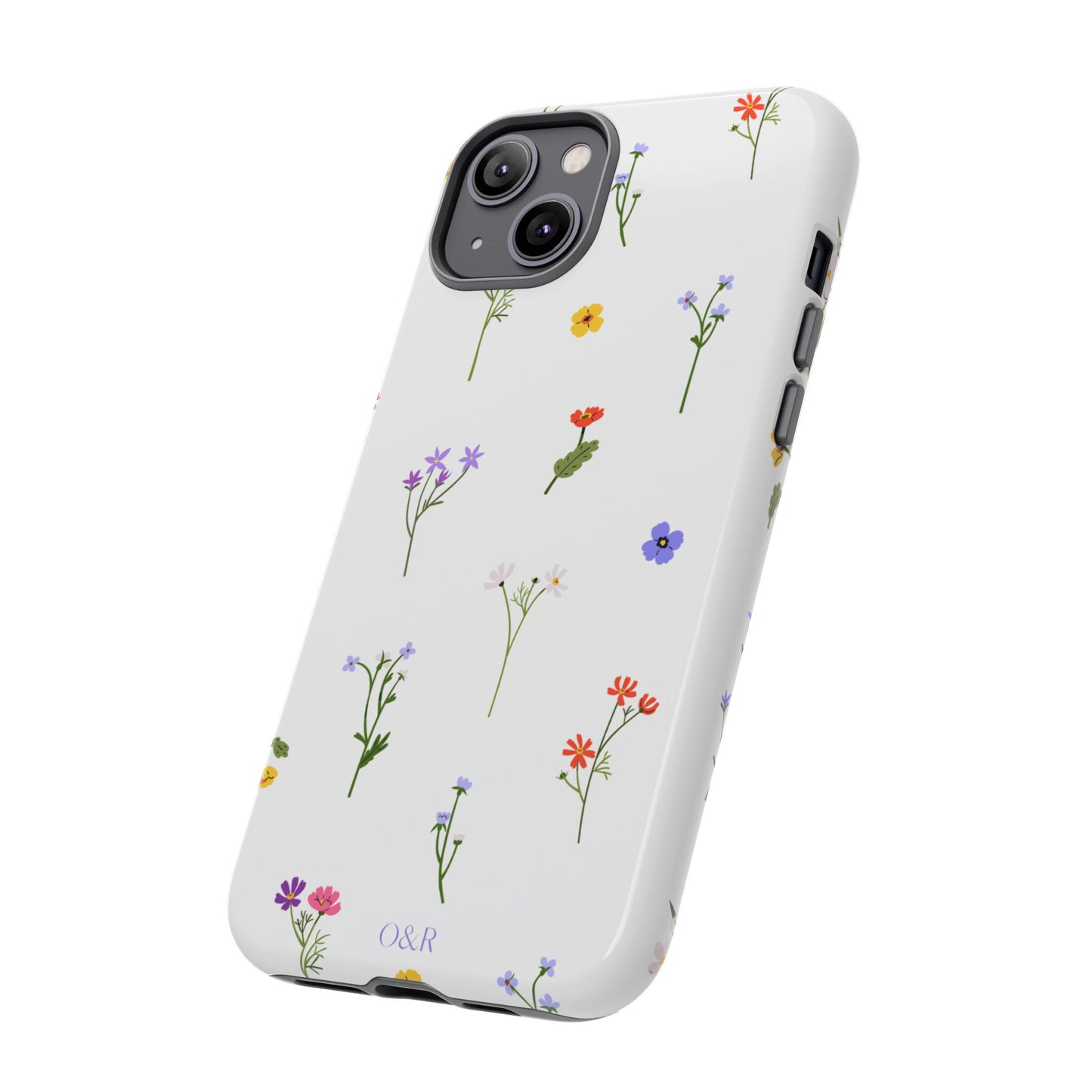 Wildflowers Floral Phone Case, Elegant Tough Case for iPhone, Flower Design, Gift for Her, Spring Accessory, Eco-Friendly Mobile Cover