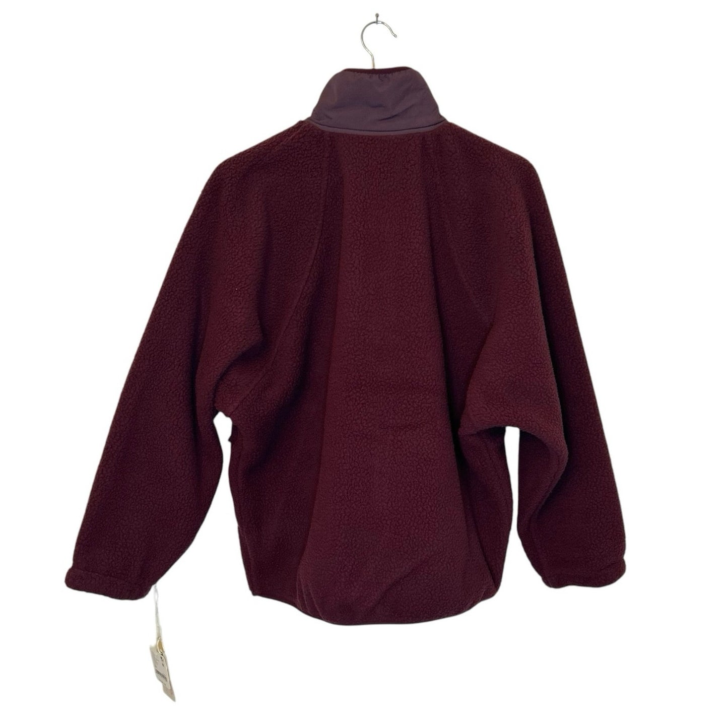 Free People FP Movement X Hatch Hit The Slopes Fleece Jacket Maroon Size XS