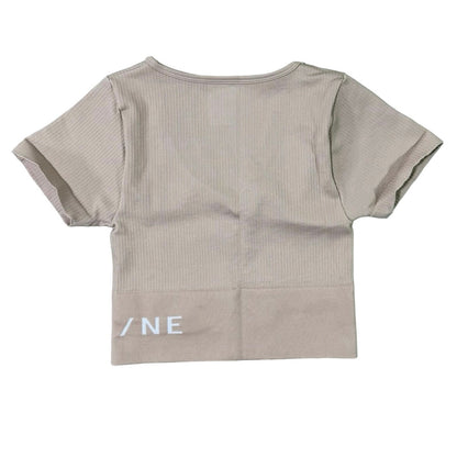 OFFLINE by Aerie Cropped Ribbed Seamless Tee Size S