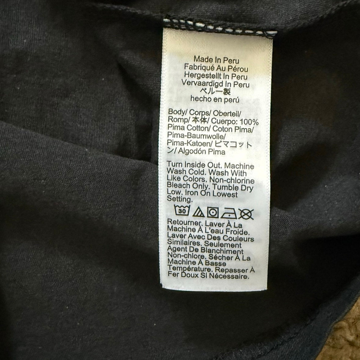 J. Crew 100% Peruvian Pima Cotton Slim-Fit Black T-shirt Women’s XXS