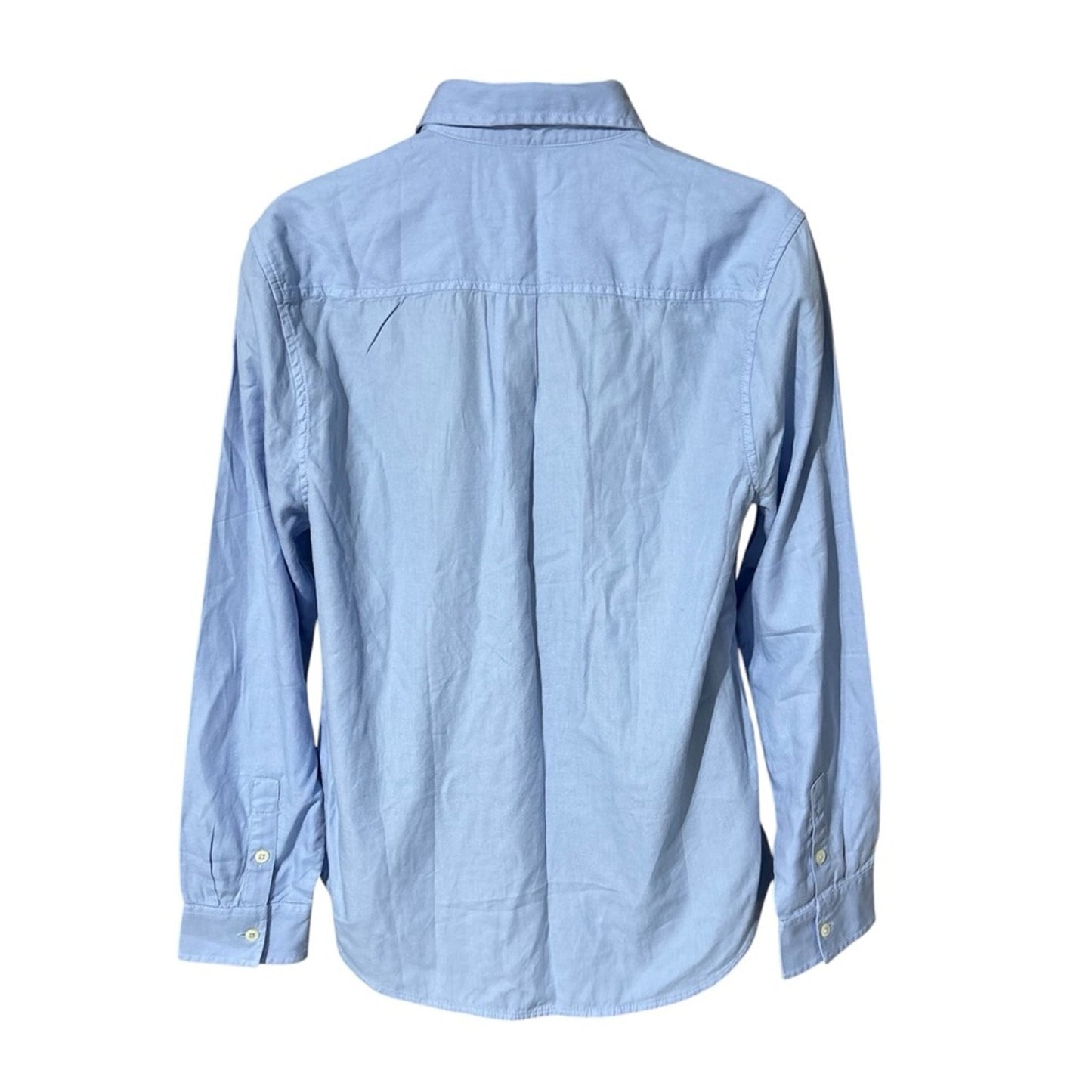 Madewell The Perfect Shirt in Softdrape Twill Peri Blue Size M