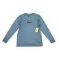 Quiksilver Solid Streak Long Sleeve UPF 50+ Surf Tee Blue Size L