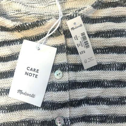 Madewell Crewneck Sweater Vest in Stripe Natural Size L